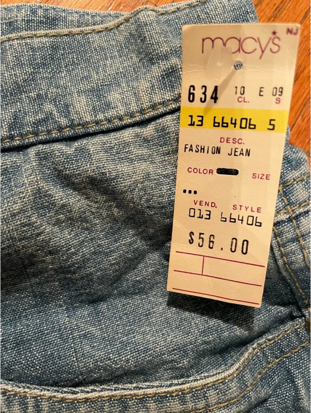 Vintage Lizwear Womens Straight Leg Jeans Blue Light Wash Denim 12 New With Tag!
